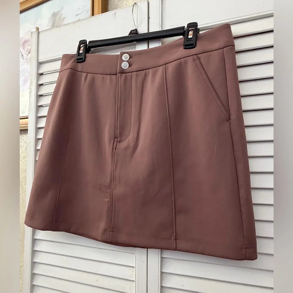 HUDSON Jeans seamed Deep Tapue Mini Skirt with sculpting knit nwot - Picture 4 of 16